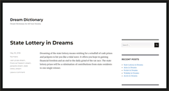 Desktop Screenshot of dreamdictionarysearch.com