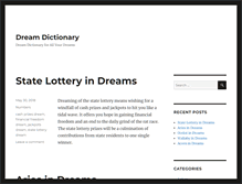 Tablet Screenshot of dreamdictionarysearch.com